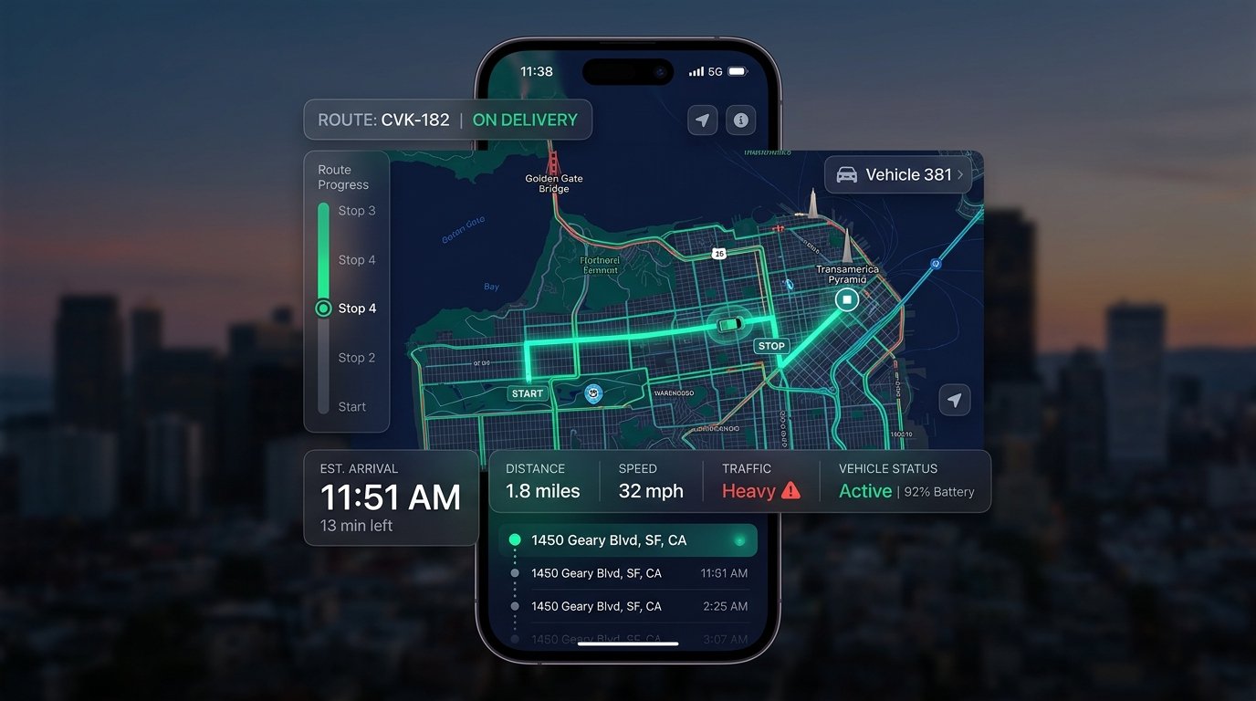 Swiftly driver routing and delivery app